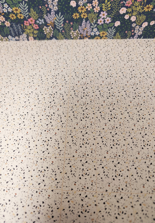 Terrazzo Sheet - Dollhouse & Diorama Accessory Flooring, Counter Top, Tile, Wallpaper