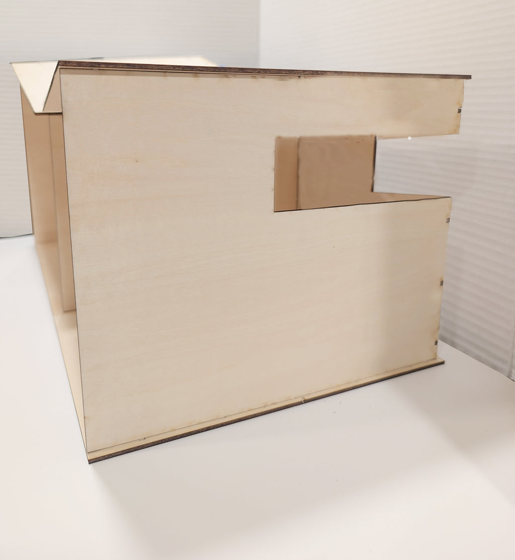 Mid-Century Modern Room Box Kit The Butterfly: DIY Miniature Dollhouse (Unfinished)