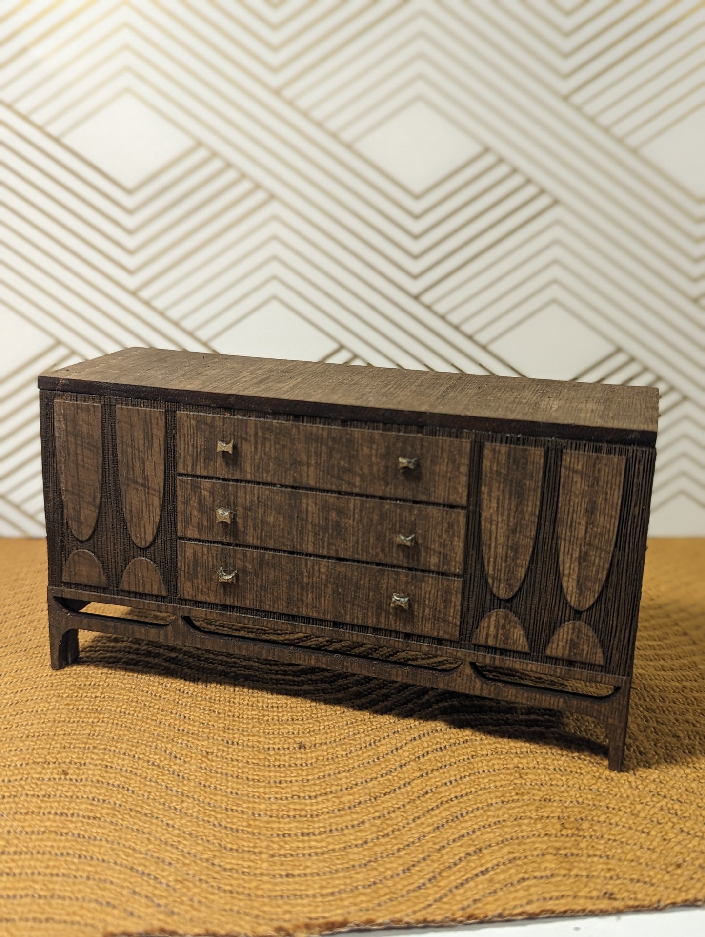 Kent Coffey Mid Century Sideboard Miniature 1:12 Scale