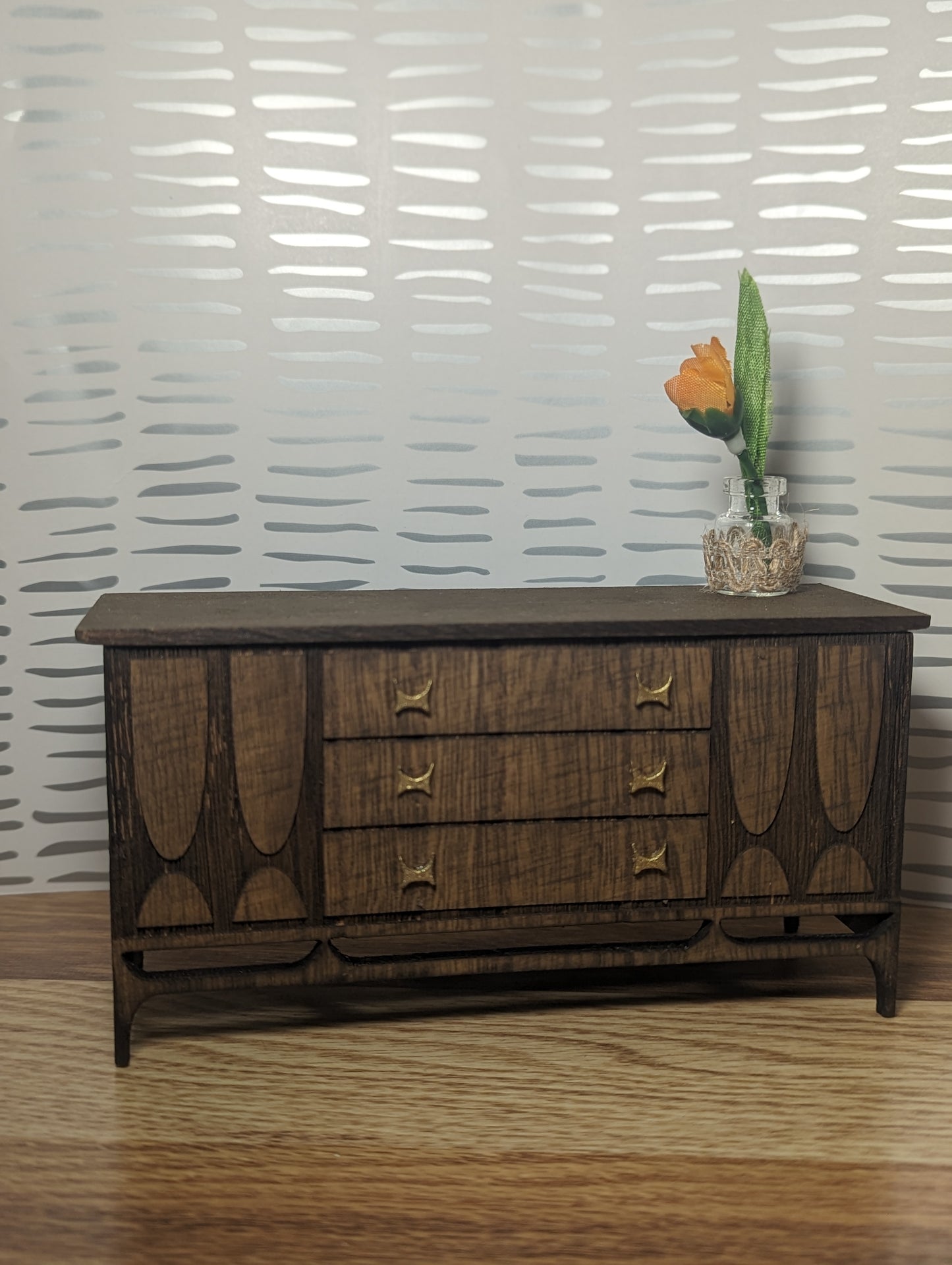 Kent Coffey Mid Century Sideboard Miniature 1:12 Scale