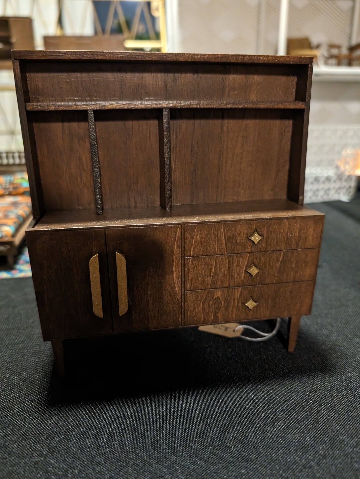 Mid Century Hutch - Miniature 1:12 Scale