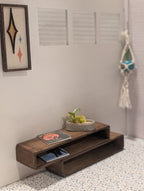 Mid Century Modern (MCM) Miniature Wall Art: Wood & Fabric Geometric Starburst Atomic  or Diamond Dollhouse Decor