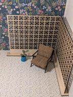 Mid Century Modern (MCM) Miniature Terrazzo Flooring 1:12 Scale | Modern Dollhouse Floor Sheet | Miniature Countertop Paper | 1/12 Scale Faux Stone Diorama Tile