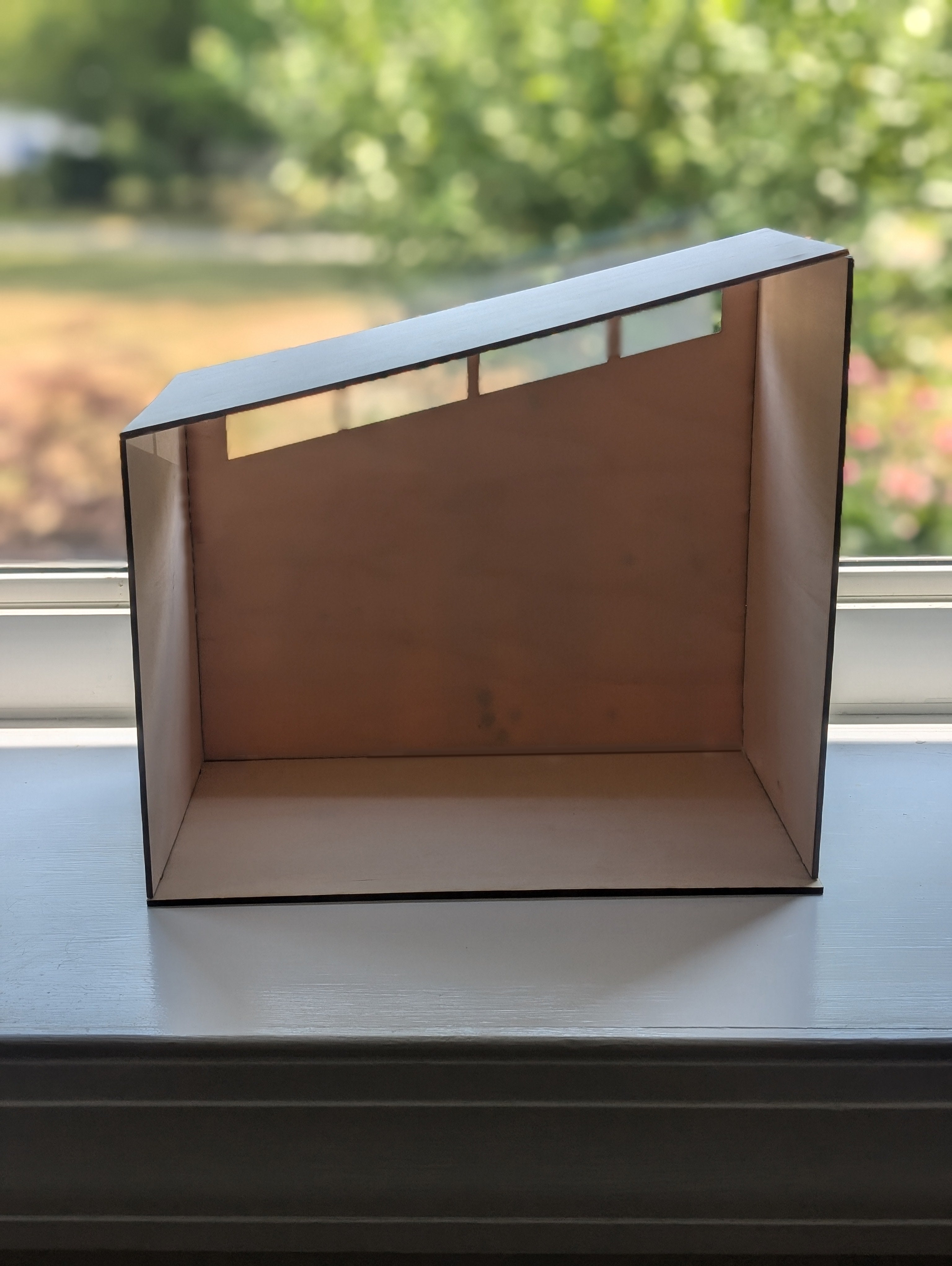 Mid-Century Modern Room Box Kit The Gable: DIY Unfinished Miniature Dollhouse