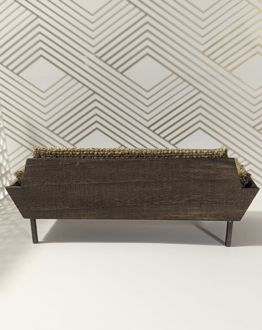 Mid-Century Modern Adrian Pearsall-Inspired Couch (1:12 Scale miniature) - Dollhouse furniture, collectible