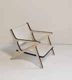 Mid Century Modern (MCM) Gunlocke Style Chair DIY Kit - Miniature 1:12 scale