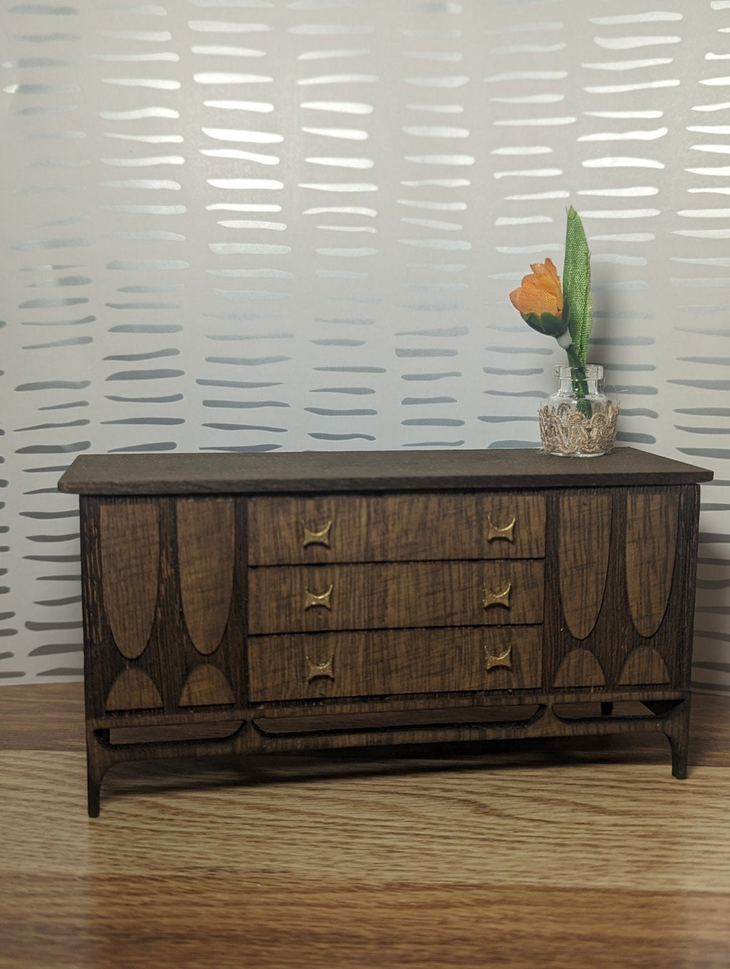 Mid Century Modern (MCM) Kent Coffey Sideboard Miniature Multiple Scales