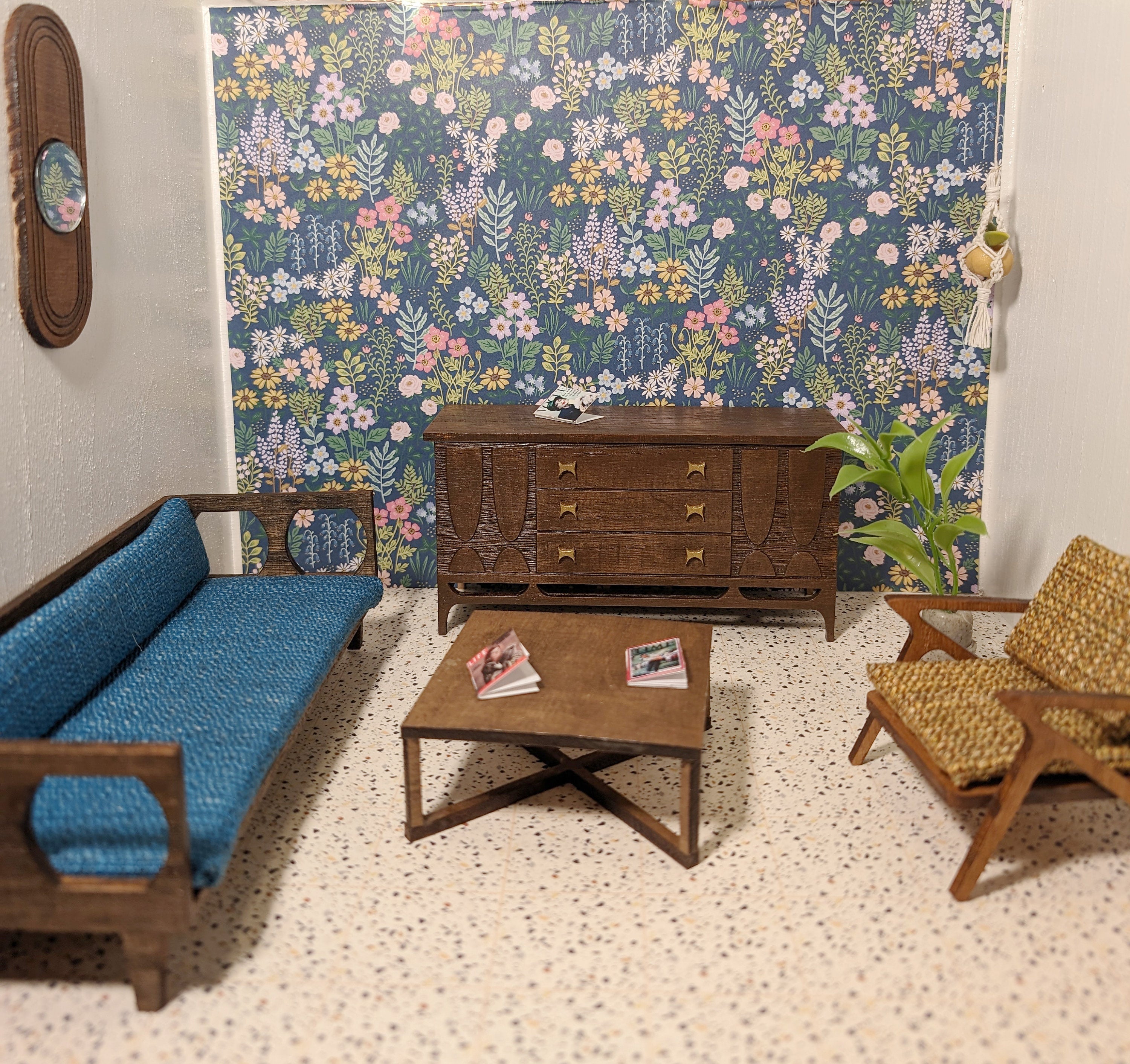 Mid Century Modern (MCM) Kent Coffey Sideboard Miniature 1:12 Scale