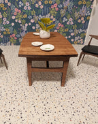 Miniature Mid-Century Dining Table - Albert Ducrot Inspired, Dollhouse (Multiple Scales)