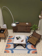 Mid Century Rug Accent Rug