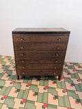 Mid Century Modern Miniature Tall Boy Dresser: R-Way Inspired Dollhouse Furniture