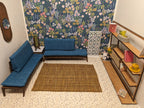 Miniature Mid-Century Modern Sectional Sofa & Marble Table - MCM Dollhouse Decor; Multiple Scales