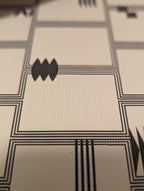 DIY Print File Cream or White and Black Pattern Tile - Dollhouse & Diorama Accessory Flooring, Counter Top, Tile, Wallpaper-digital download