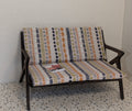 Miniature Gunlocke Style Loveseat - Mid Century Modern Dollhouse Couch (1:12 Scale)