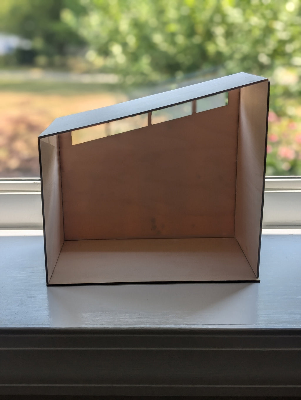 Mid-Century Modern Room Box Kit The Gable: DIY Unfinished Miniature Dollhouse
