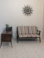 Miniature Gunlocke Style Loveseat - Mid Century Modern Dollhouse Couch (1:12 Scale)