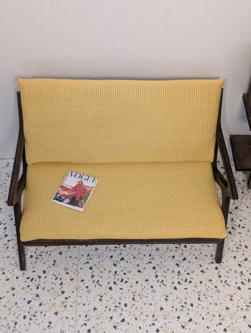 Mid Century Modern (MCM) Peabody Inspired Chair - Miniature 1:12 Scale