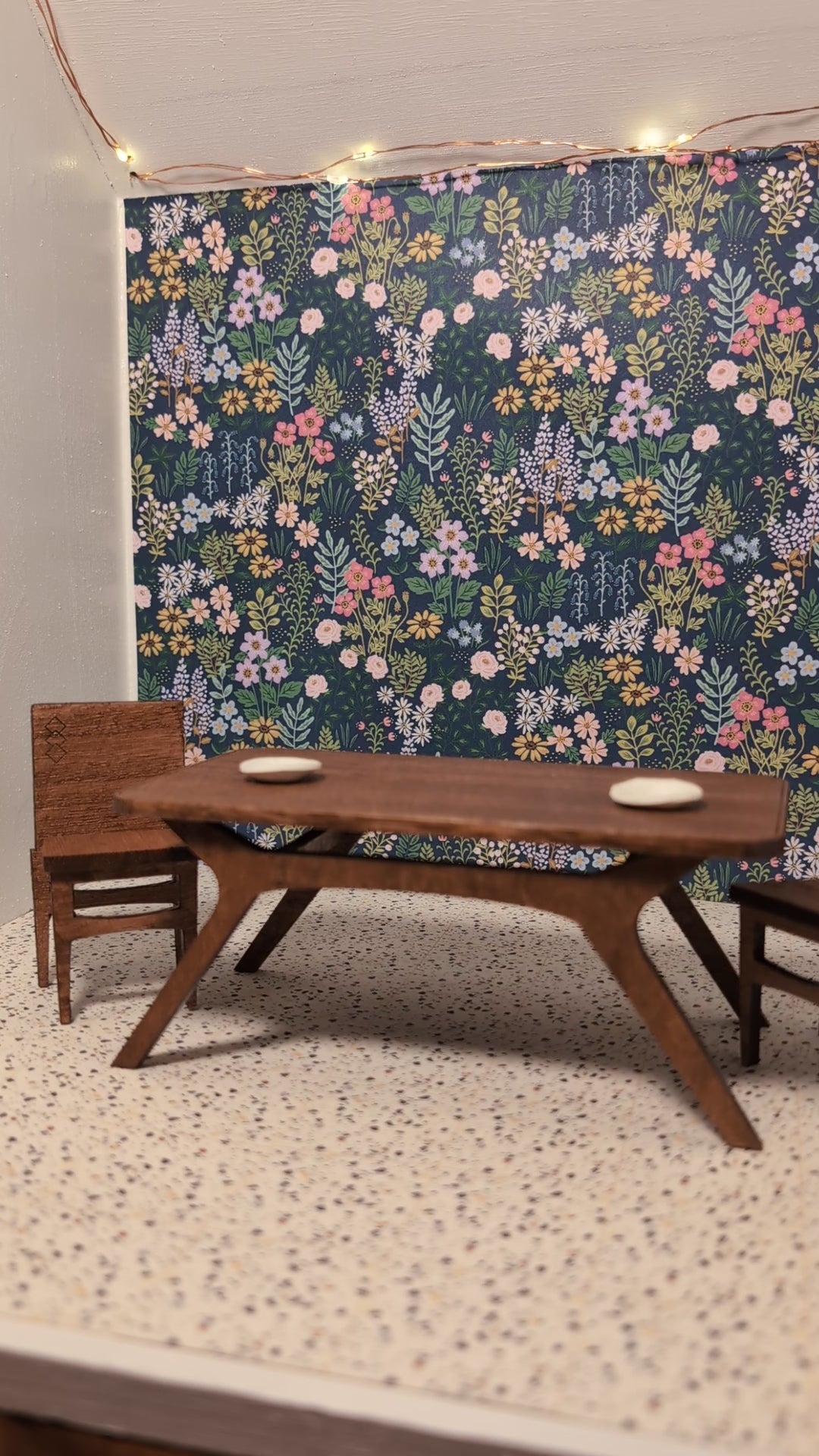 Lane-Inspired Mid Century Modern Dining Table - Miniature (1:12 Scale)