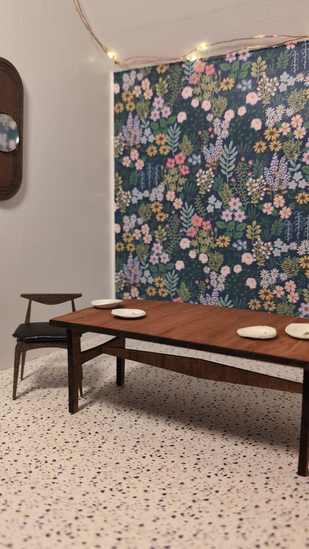 Mid Century Modern (MCM) Albert Ducrot Inspired Dinning Table - Miniature (1:12 scale)